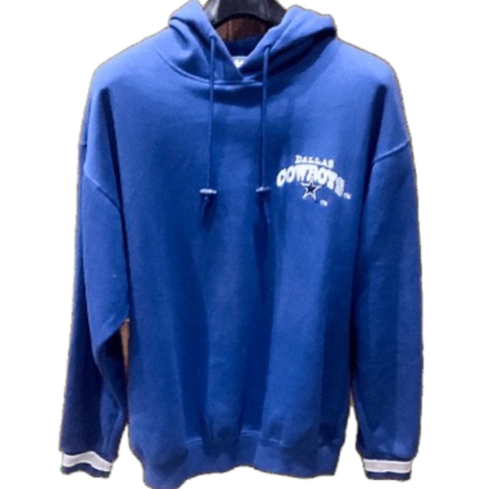 NFL Pro Line Blue Dallas Cowboys Hoodie Sweatshirt. Sz L